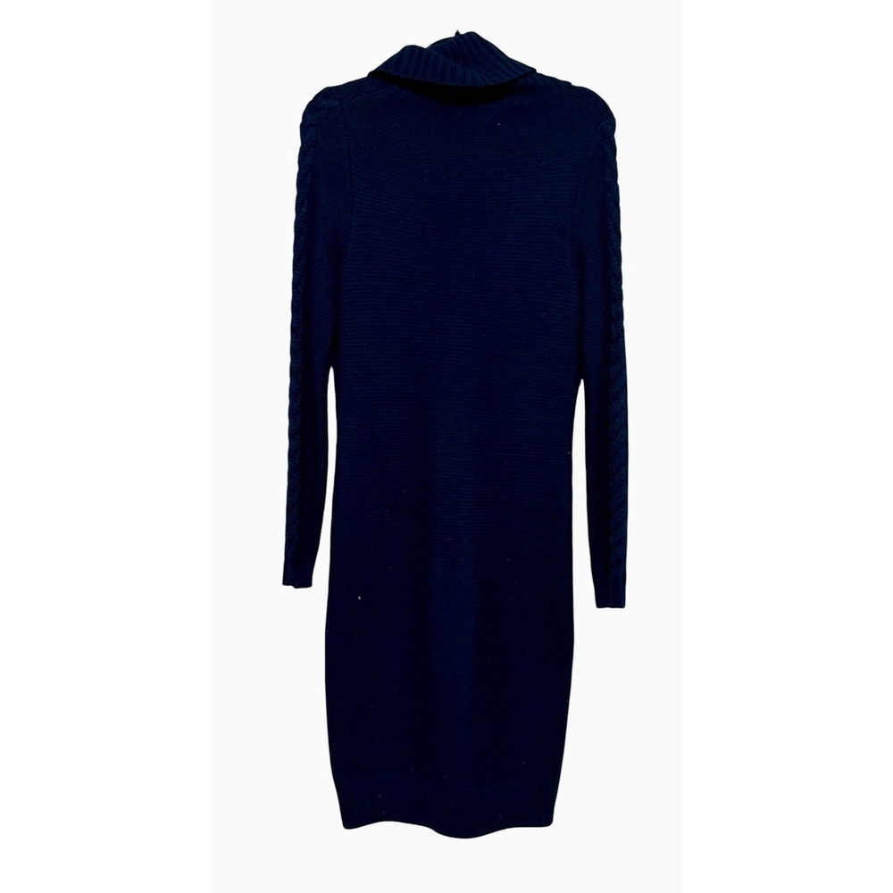 Banana Republic Old Money Wool Blend Cable Knit Sweater Dress Women Sz S Winter - Picture 5 of 6